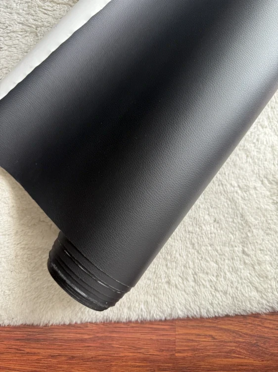 Černá elastická samolepicí umělá kůže PU 107cm x 300cm