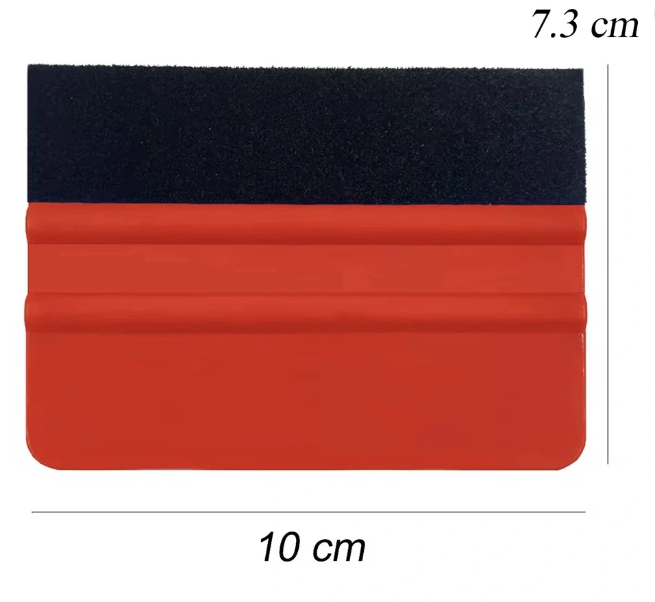 Červená stěrka s filcem - 10cm