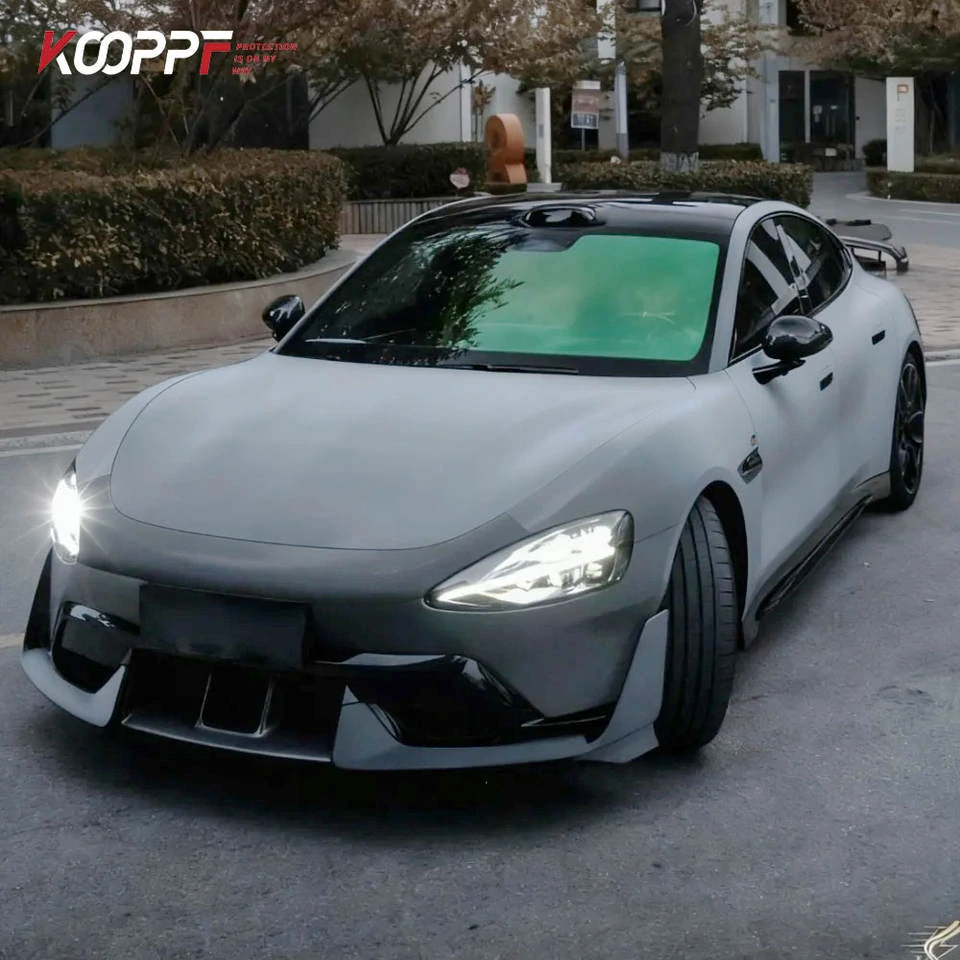 Chameleon PPF fólie na auto – Bílá/Černá, 13 mil TPU