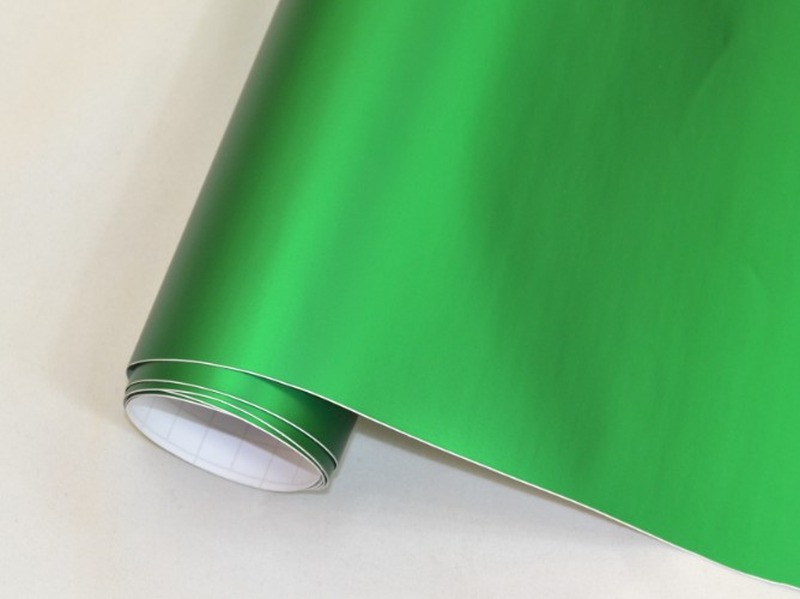 ZELENÁ MATNÁ METALICKÁ 3D FOLIE - 152cm x 15m