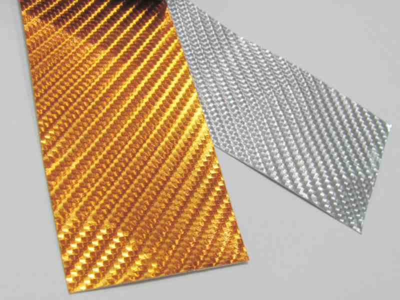 CHROM FOLIE 4D KARBON - ZLATÁ 152cm x 10m