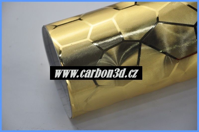 Gold cube 3D folie 152cm x 30m