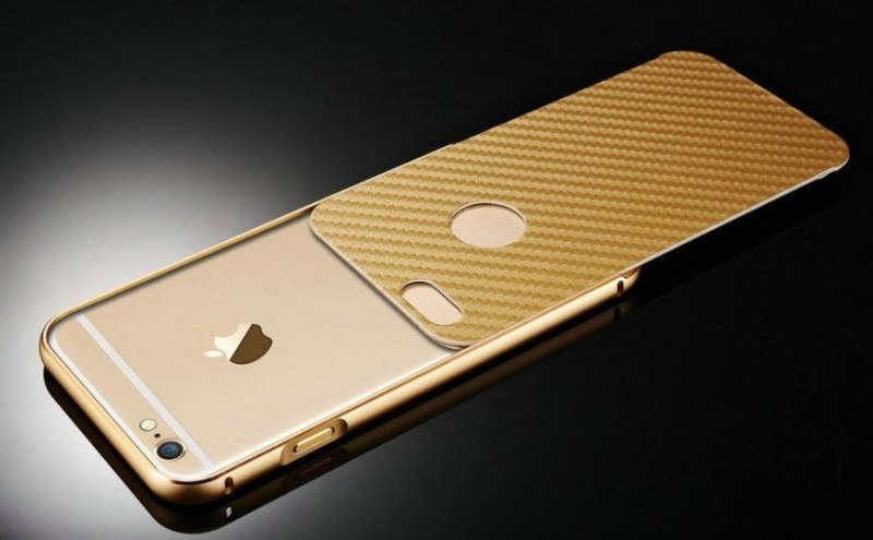 Černý bumper luxusní kryt 3D karbon pro iPhone 6 (4.7) 