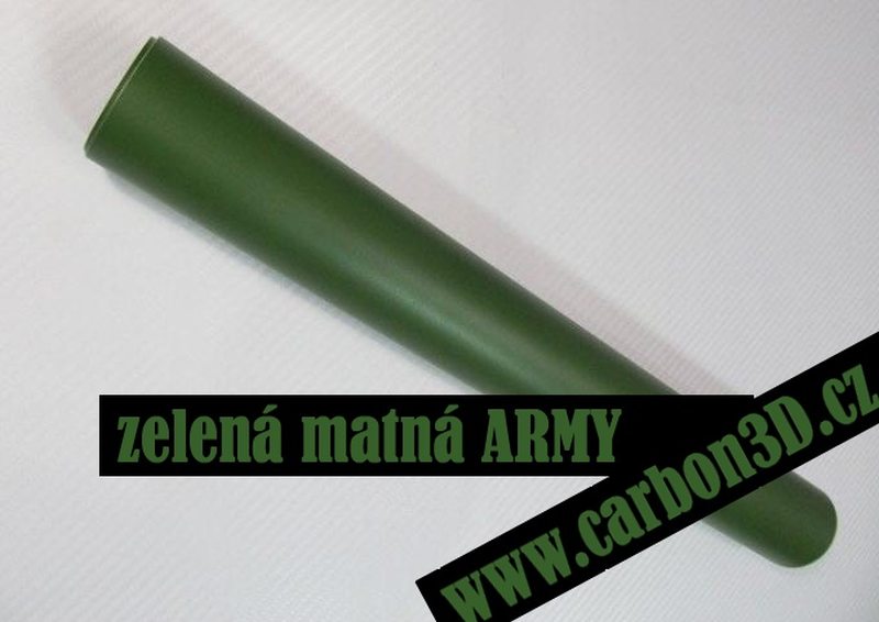 Zelená matná ARMY folie - 152cm x 9m