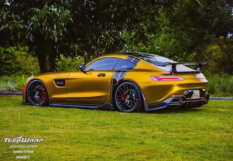 Satin Chrome Golden Yellow 152cm x 18m