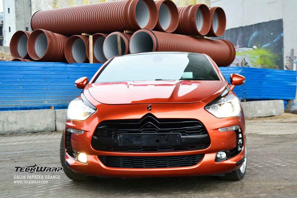 GLOSS ALUMINIUM PAPRIKA ORANGE 152cm x 18m