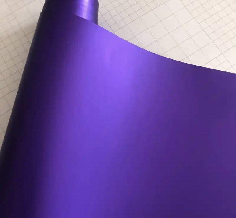 PURPUROVÁ MATNÁ CHROM METALICKÁ 3D FOLIE 152cm x 18m