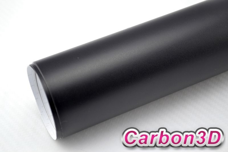 ČERNÁ MATNÁ 3D FOLIE S KANÁLKY V LEPIDLE 152cm x 25m