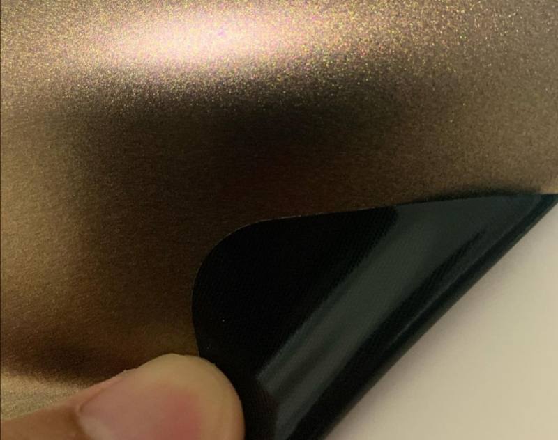 Hnědá satin chrom metalická Premium 1.52m x 18m