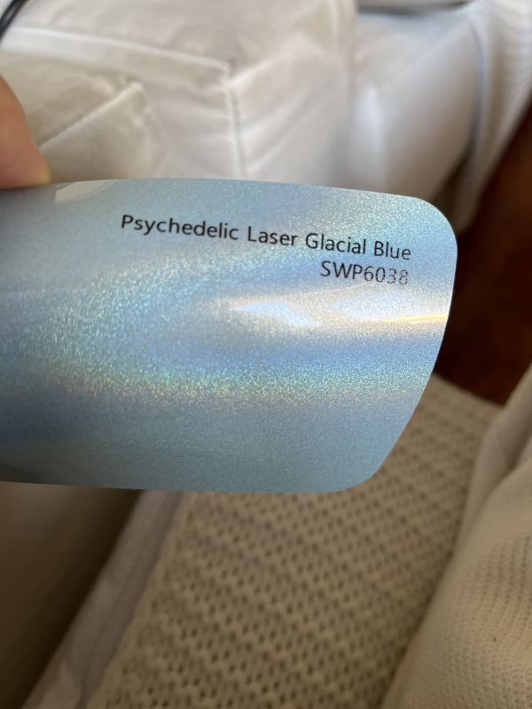 Psychedelic Laser Glacial Blue 1.52m x 18m
