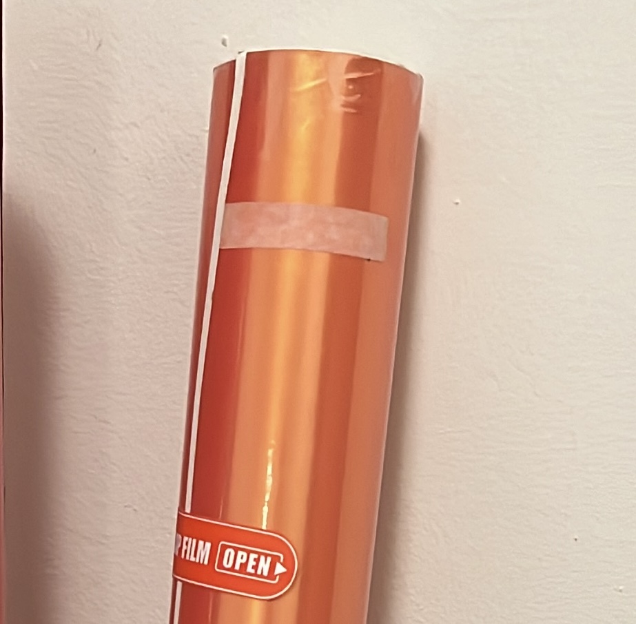 Oranžová Coral Peach metalická folie 1.52m x 20cm