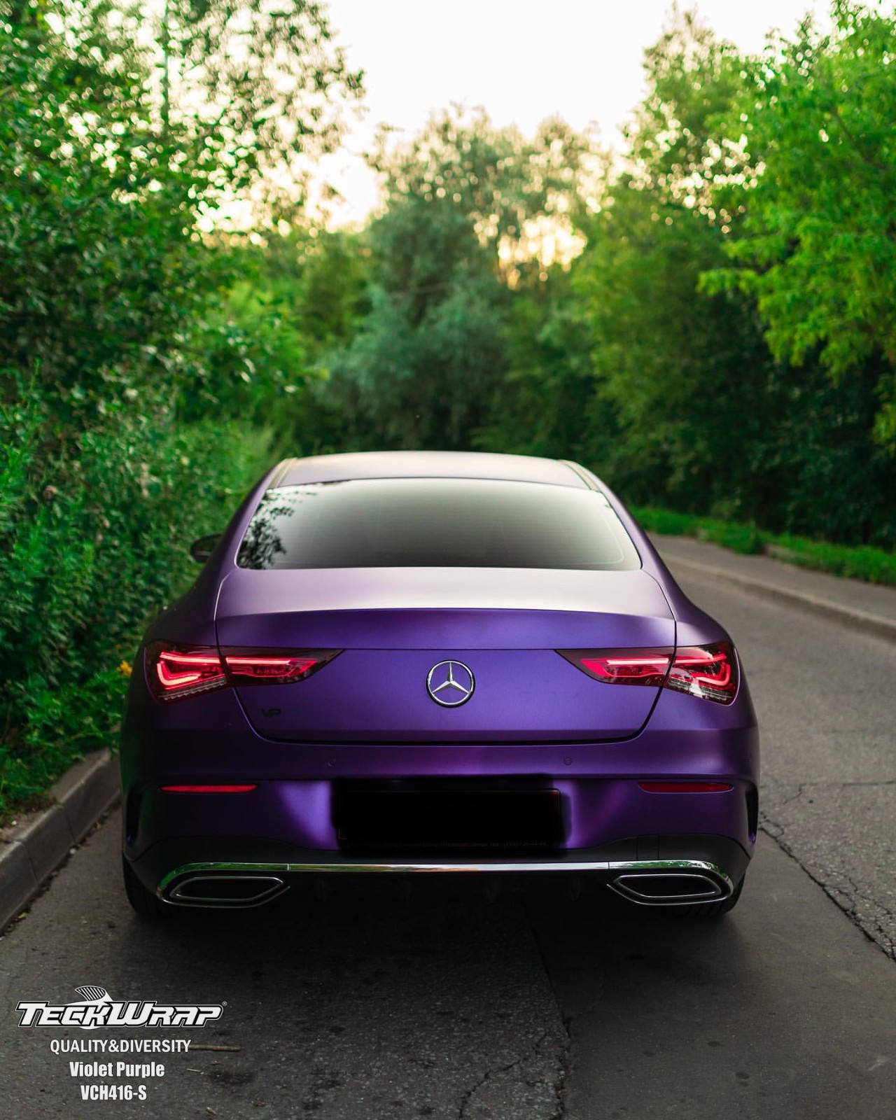 Satin Chrome Violet Purple 1.52m x 18m