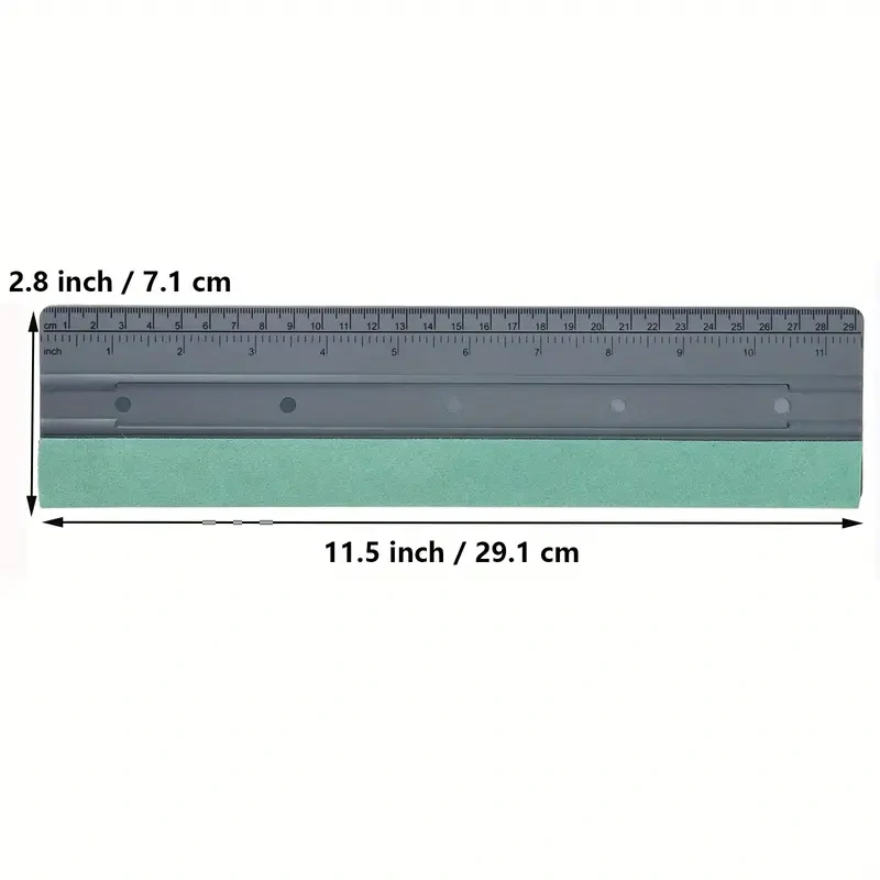 Stěrka dlouhá s filcem + pravítko 30cm
