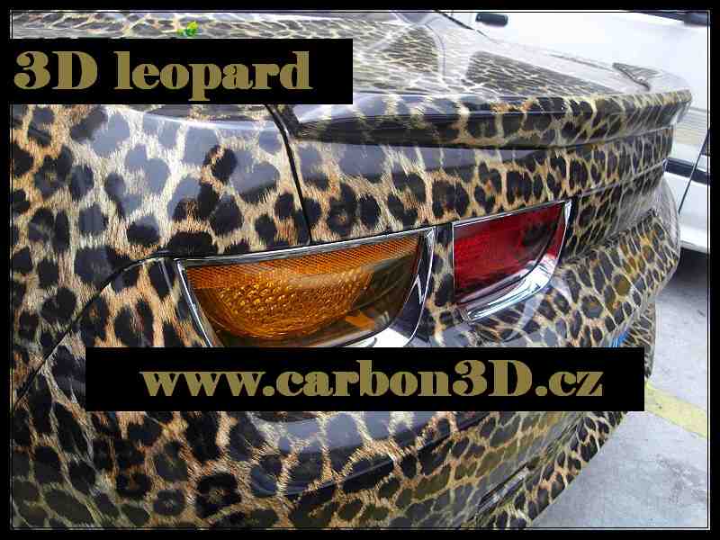 3D folie Lesklý leopard - 152cm x 15m