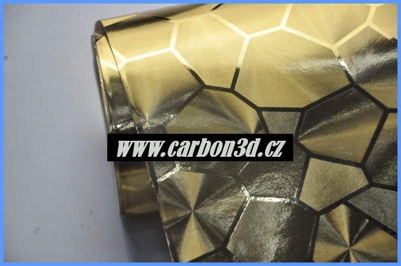 Gold cube 3D folie 152cm x 30m