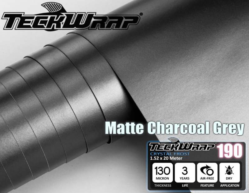 GRAFIT MATNÁ CHROM METALICKÁ 3D FOLIE - 152cm x 20m