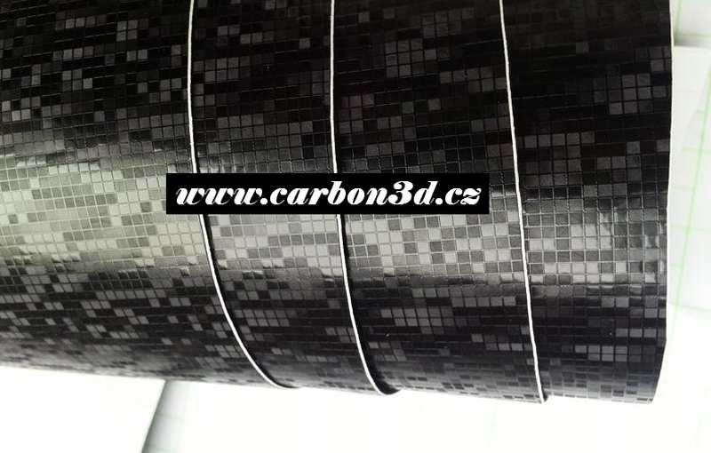 ČERNÁ MOSAIKA 3D FOLIE - 152cm x 20m