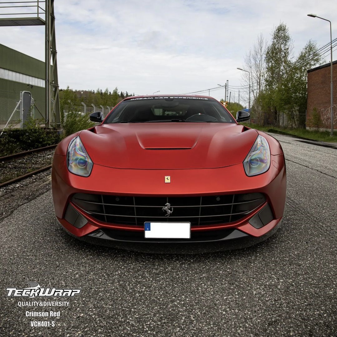 Satin Chrome Crimson Red 1.52m x 18m