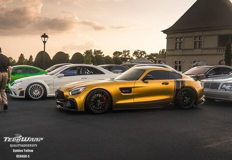 Satin Chrome Golden Yellow 152cm x 18m