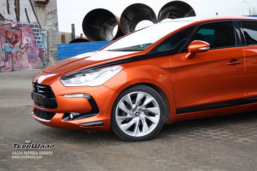 GLOSS ALUMINIUM PAPRIKA ORANGE 152cm x 18m