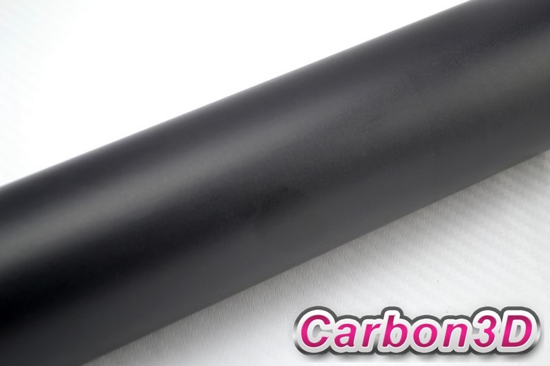 ČERNÁ MATNÁ 3D FOLIE S KANÁLKY V LEPIDLE 152cm x 25m