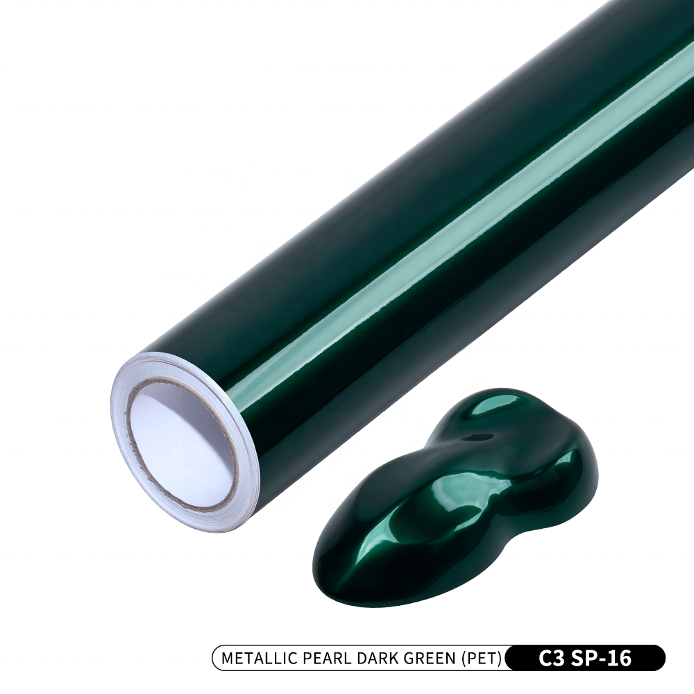 Metallic Pearl Dark Green PET 1.52m x 18m