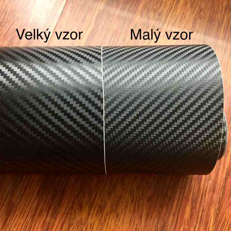 ČERNÁ 3D KARBON CARBON FOLIE S KANÁLKY V LEPIDLE 152cm x 30m