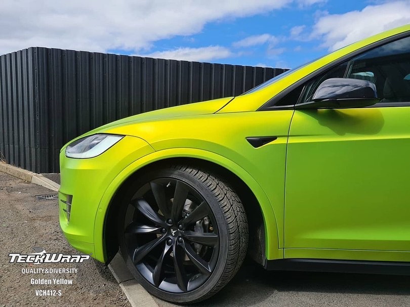 Teckwrap Satin Chrome Lemon Yellow 1.52m x 18m