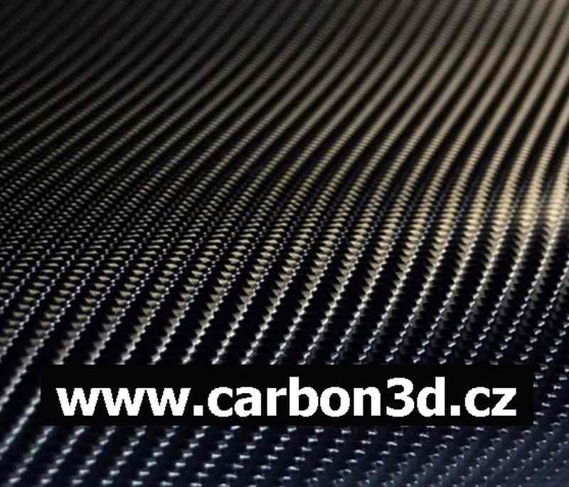 ČERNÁ 4D CARBON KARBON FOLIE S KANÁLKY V LEPIDLE 152cm x 20m