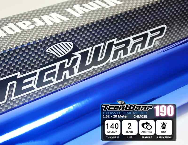 MODRÁ CHROMOVÁ FOLIE TECKWRAP 152cm x 15m