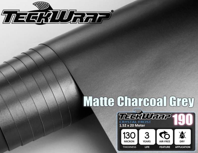 GRAFIT MATNÁ CHROM METALICKÁ 3D FOLIE - 152cm x 20m