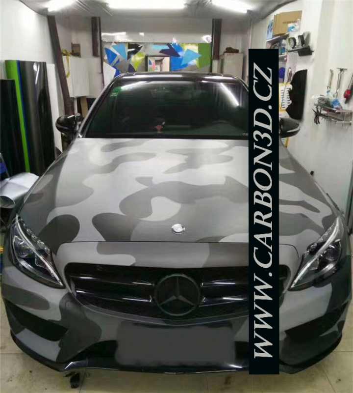 MASKÁČOVÁ SAMOLEPÍCÍ 3D FOLIE ŠEDÁ 152cm x 20m