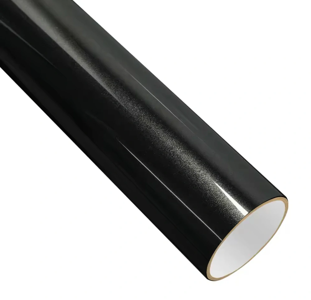 Černá lesklá metalická Premium PET 152cm x 18m