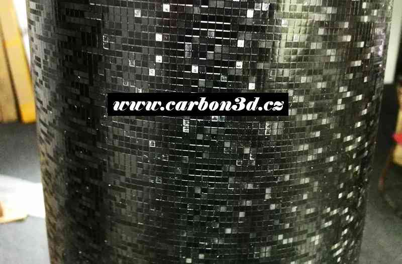 ČERNÁ MOSAIKA 3D FOLIE - 152cm x 20m