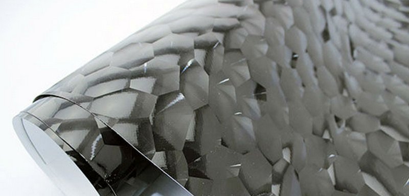 ČERNÉ VODNÍ KOSTKY 3D FOLIE 152cm x 15m