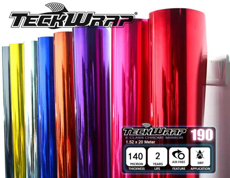 MODRÁ CHROMOVÁ FOLIE TECKWRAP 152cm x 15m
