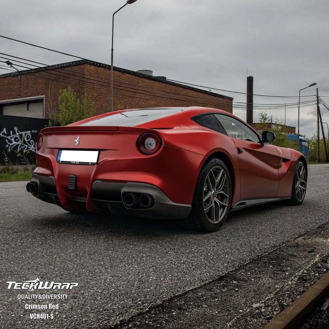 Satin Chrome Crimson Red 1.52m x 18m