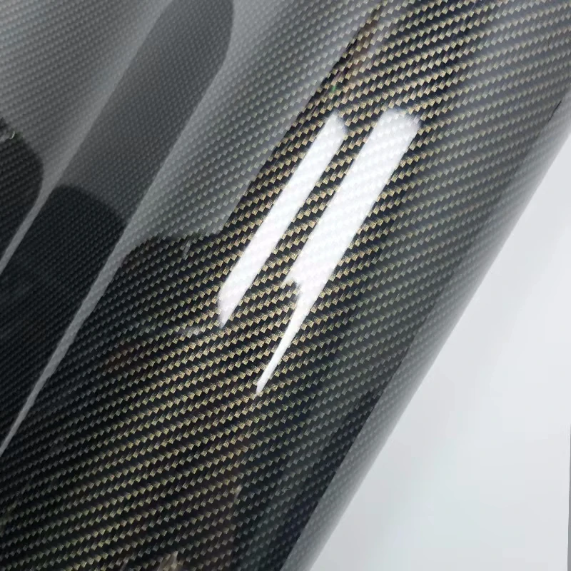 Lesklý HD Premium Ceramic Karbon Black/Gold 152cm x 2m