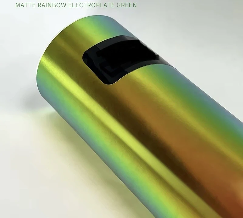 Matná Duhová Satin Electroplate Green 1.52m x 17m
