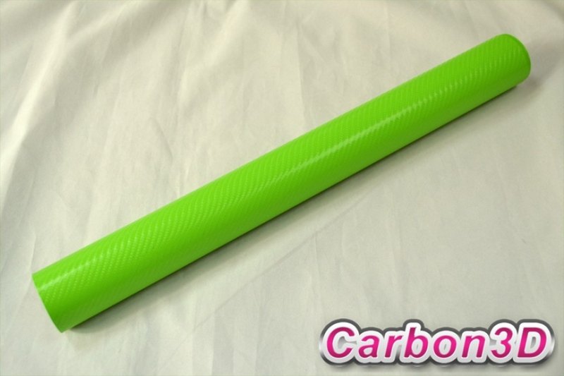 ZELENÁ 4D KARBON FOLIE S KANÁLKY V LEPIDLE152cm x 10m