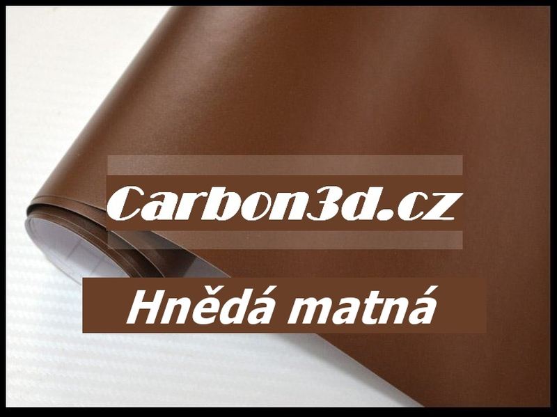 Hnědá matná 3D folie - 152cm x 15m