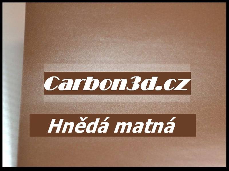 Hnědá matná 3D folie - 152cm x 15m