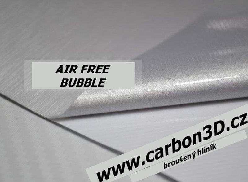 SAMOLEPÍCÍ 3D FOLIE BROUŠENÝ HLINÍK 152cm x 10m