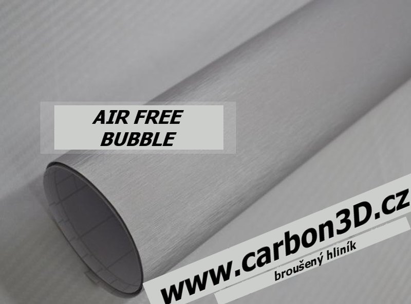 SAMOLEPÍCÍ 3D FOLIE BROUŠENÝ HLINÍK 152cm x 10m