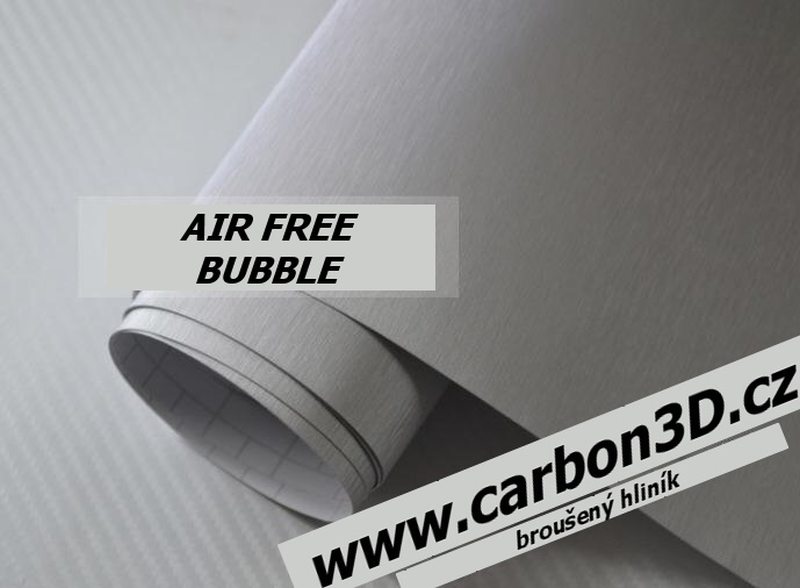 SAMOLEPÍCÍ 3D FOLIE BROUŠENÝ HLINÍK 152cm x 10m