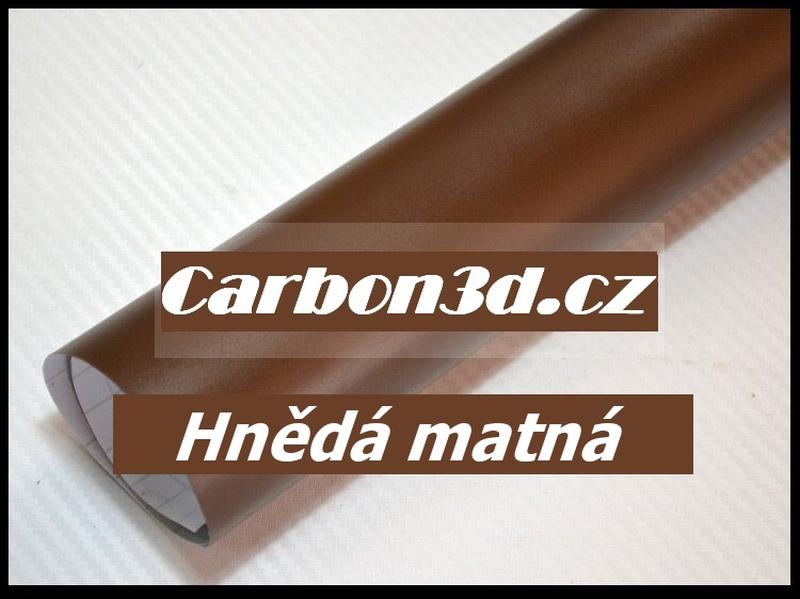 Hnědá matná 3D folie - 152cm x 20m