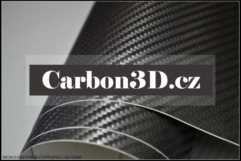 152cm x 25m GRAFIT CARBON KARBON FOLIE 3D - se vzduchovými kanálky