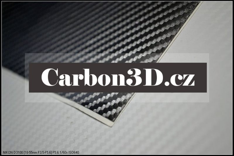 152cm x 25m GRAFIT CARBON KARBON FOLIE 3D - se vzduchovými kanálky