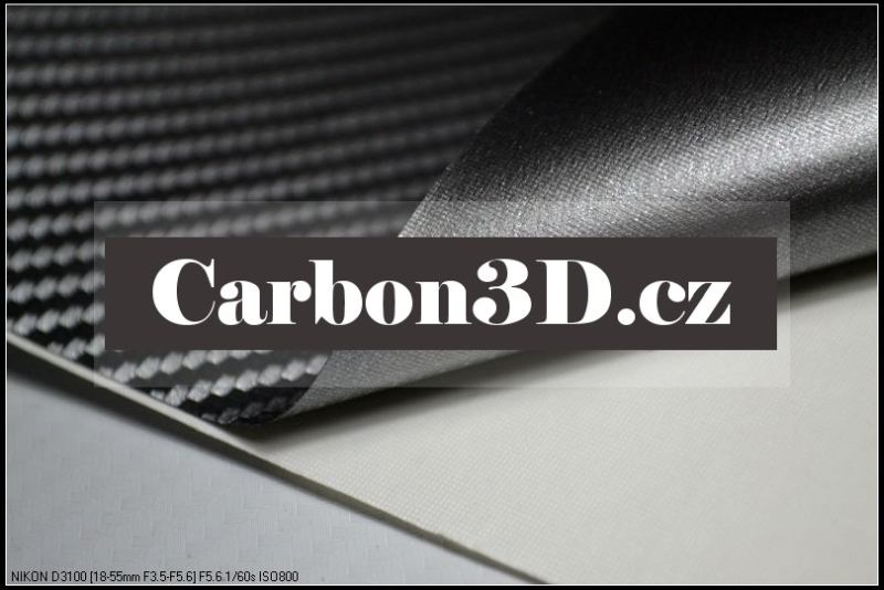152cm x 25m GRAFIT CARBON KARBON FOLIE 3D - se vzduchovými kanálky