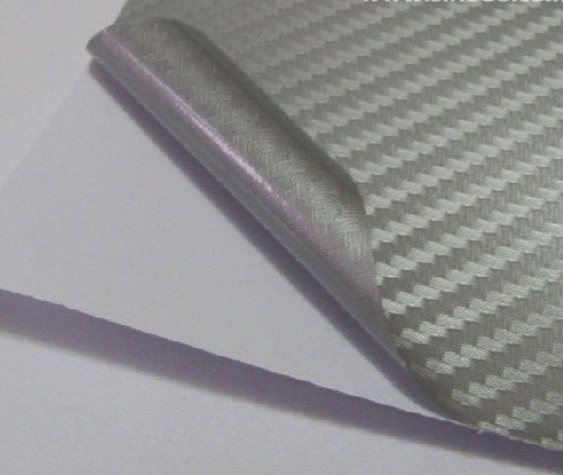 152cm x 20m CARBON KARBON FOLIE 3D Stříbrná